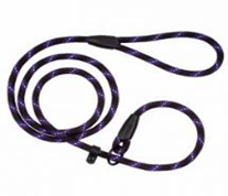 Поводок-Удавка для Собак Bronzedog Active из Альпинистского Шнура Светоотражающий Черно-Фиолетовый, Размер L/XL, Длина 183 см, Ширина 1 см. Поводок-Удавка для Собак Bronzedog Active из Альпинистского Шнура Светоотражающий Черно-Фиолетовый, Размер L/XL, Длина 183 см, Ширина 1 см. (Bronzedog) в Амуниция для собак.
