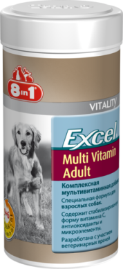  8 в 1 Эксель Мультивитамины для взрослых собак | 8in1 Excel Multi Vitamin Adult (8 in 1 Excel) в Витамины и пищевые добавки.