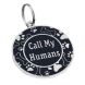 Эмалированный Адресник для Собак BronzeDog Call My Humans Черный Размер S  (Bronzedog) в Амуниция для собак.