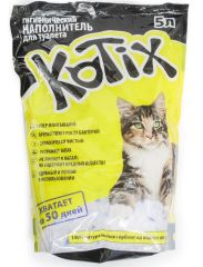 Kotix (Котикс) наполнитель, силикагель 5 л (Kotix) в Туалеты, Наполнители, Средства для дома.
