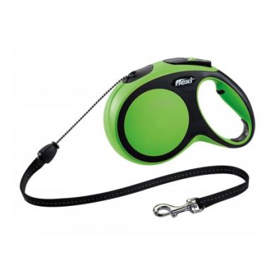 Рулетка NEW COMFORT M 8m/20kg (трос) зеленая (Flexi) в Амуниция для собак.
