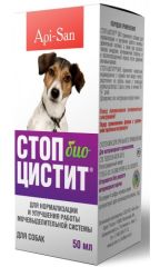 Стоп-цистит суспензия для собак 50 мл БИО (АПИ-САН) в Настойки, отвары, экстракты, гомеопатия.