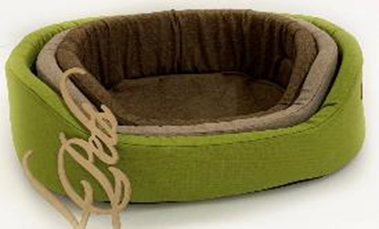 Лежанка із вкладишем поролон "Luxury" № 1, 49*38*17 () в Будиночки, Будки, Лежаки.