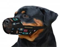Намордник для собак Bronzedog Нейлоновий регульований Ацтеки, розмір S Обхват морди 16-19 см (Йорк) (Bronzedog) в амуніція для собак.