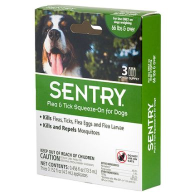 SENTRY (Сентри) капли от блох, клещей и комаров для собак более 30 кг (1 пипетка) () в Капли на холку (spot-on).