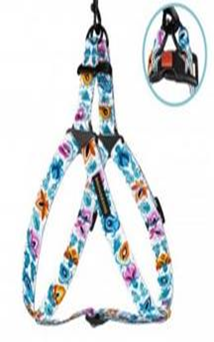 Шлея для Собак BronzeDog Urban Folk Нейлоновая c Металлической Фурнитурой Белая, Размер L, Обхват груди 58-71 см, Ширина 2,5 см. (Bronzedog) в Амуниция для собак.