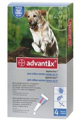 Адвантикс 25-40 кг, 1 пип (Bayer) в Капли на холку (spot-on).