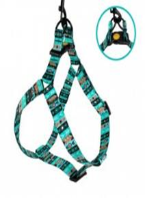 Шлея для Собак BronzeDog Urban Нейлоновая Инки, Размер M, Обхват груди 45-56 см, Ширина 2 см. (Bronzedog) в Амуниция для собак.