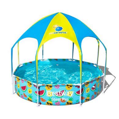 Детский каркасный бассейн Bestway 56432 (244х51) с теном