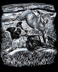 Набор для творчества Sequin Art ARTFOIL SILVER Sheepdog and Lamb SA0606