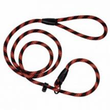 Поводок-Удавка для Собак Bronzedog Active из Альпинистского Шнура Светоотражающий Черно-Оранжевый, Размер L/XL, Длина 183 см, Ширина 1 см. (Bronzedog) в Амуниция для собак.
