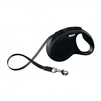 Рулетка NEW CLASSIC S 5m/15kg (лента) черная (Flexi) в Амуниция для собак.