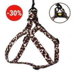 Шлея BronzeDog Urban Camo Нейлонова Коричнева, Розмір S, Обхват грудей 40-53 см, Ширина 1,6 см. (Bronzedog) в амуніція для собак.