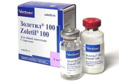 Золетіл 100 (Virbac) в Аналгезуючі, седативні, спазмолітики.