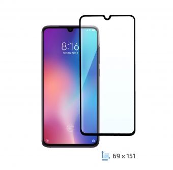 Защитное стекло 2E Basic для Xiaomi MI 9, 3D FG, Black