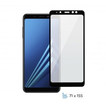 Захисне скло 2E Samsung Galaxy A8+ 2018 black 3D EG