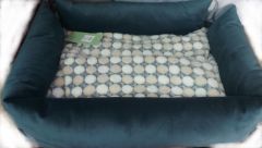 ЛЕЖАК ТРАНСФОРМЕР ЛЮКС №2 замша 450*350*135 МОРСКАЯ ВОЛНА () в Домики, Будки, Лежаки.