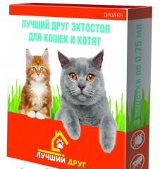 Лучший Друг Эктостоп капли для кошек и котят 3 * 0,75 мл () в Капли на холку (spot-on).