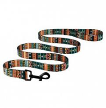 Поводок Bronzedog Urban Этнический Нейлоновый Ментол, Размер XS, Длина 152 см, Ширина 1 см. (Bronzedog) в Амуниция для собак.
