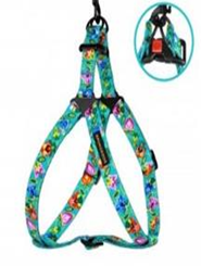 Шлея для Собак BronzeDog Urban Folk Нейлоновая c Металлической Фурнитурой Ментоловая, Размер M, Обхват груди 45-56 см, Ширина 2 см. (Bronzedog) в Амуниция для собак.