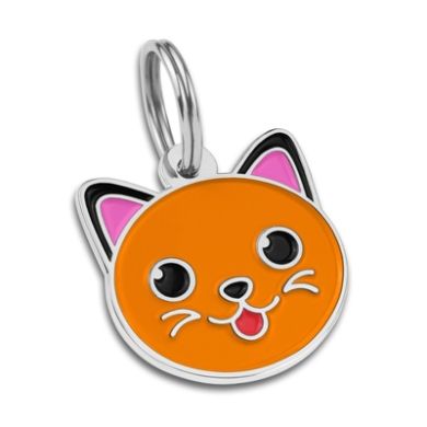 Эмалированный Адресник BronzeDog Котик Оранжевый Размер S Эмалированный Адресник BronzeDog Котик Оранжевый Размер S (Bronzedog) в Амуниция для собак.