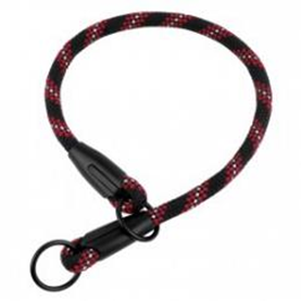 Ошейник-Удавка BronzeDog Active из Альпинистского Шнура Черно-Красный, Размер M, Обхват шеи 50 см, Ширина 0,8 см. (Bronzedog) в Амуниция для собак.