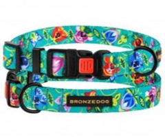 Нашийник BronzeDog Urban Folk Нейлоновий з Пластиковою пряжкою Ментоловий, Розмір XL, Обхват шиї 43-66 см, Ширина 2,5 см. (Bronzedog) в амуніція для собак.