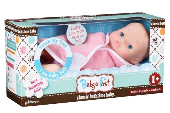 Пупс Baby’s First Classic Bathtime Softina Нежный Пупсик