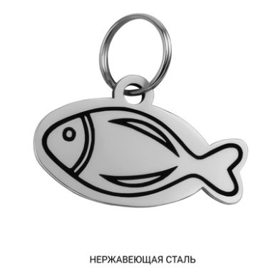 Адресник для Котов BronzeDog из Нержавеющей Стали Тип 5 Размер S  (Bronzedog) в Амуниция для собак.