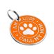 Эмалированный Адресник для Собак BronzeDog Call My Mom Оранжевый Размер L  (Bronzedog) в Амуниция для собак.