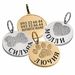 Адреснік для Собак BronzeDog з Латуні з Позолотою Сердце, Розмір S  (Bronzedog) в амуніція для собак.