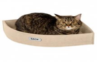 Лежанка BronzeDog Кутова Бежева Розмір M 42*42*70*10 см (Bronzedog) в Будиночки, Будки, Лежаки.