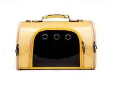 Сумка голограмма кожа 43*28*22 ЖЕЛТАЯ () в Домики, Будки, Лежаки.