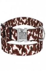 Нашийник BronzeDog Urban Camo Нейлоновий з Сталевою Пряжкою Коричневий, Розмір L, Обхват шиї 35-45 см, Ширина 2,5 см. (Bronzedog) в амуніція для собак.
