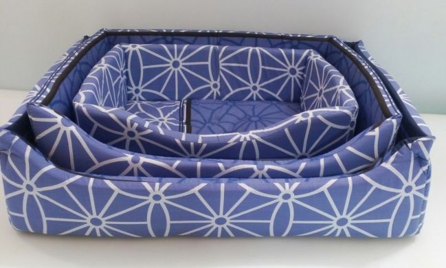 Спальне місце для котів і собак, Лежанка прямокутна №3, серія Х/Б, 75х55х17 () в Будиночки, Будки, Лежаки.