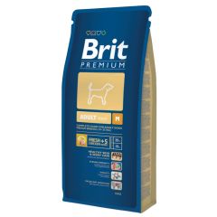Brit Premium Adult M для взрослых собак средних пород, 1 кг. (Brit) в Сухой корм для собак.