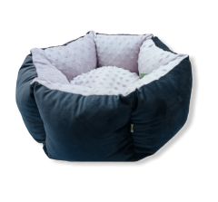 ЛЕЖАК ШАЙБА №3 670*600*230 велюр,замша МОРСКАЯ ВОЛНА () в Домики, Будки, Лежаки.