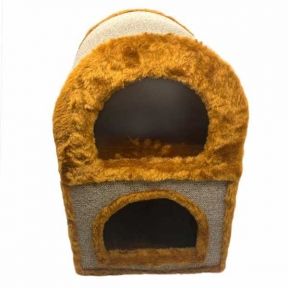 БАШНЯ ДУЭТ квадратная двухэтажная 44*42*61 см () в Домики, Будки, Лежаки.