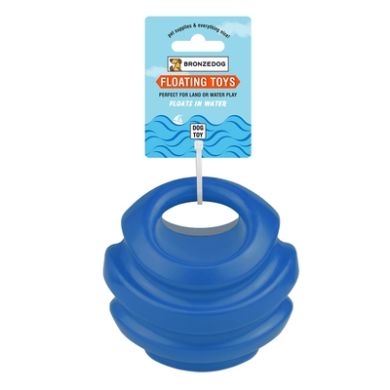 Игрушка для собак Bronzedog FLOAT плавающая Силовой мяч 11 см синий (Bronzedog) в Игрушки для собак.