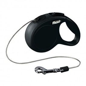 Рулетка NEW CLASSIC XS 3m/8kg (трос) черная Рулетка NEW CLASSIC XS 3m/8kg (трос) черная (Flexi) в Амуниция для собак.