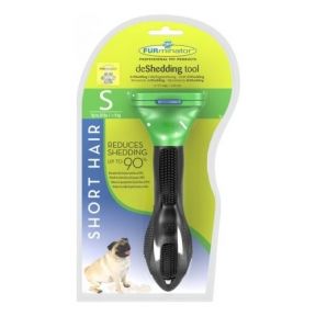 FURminator Фурминатор 46*8 мм с Кнопкой для собак, длинная шерсть, зеленый