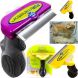 FURminator Фурминатор 46*8 мм с Кнопкой для собак, длинная шерсть, зеленый