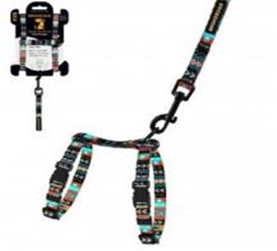 Шлея с Поводком для Котов и Мелких Собак BronzeDog Urban Ацтеки, Размер 2XS Обхват шеи 15-23 см. Обхват живота 15-25 см. (Bronzedog) в Амуниция для собак.